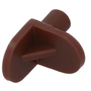 Riiulikandur 5 mm pruun plast