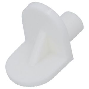 Riiulikandur 5 mm valge plast