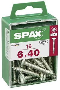Ümarpeakruvi Spax Wirox T30 6 x 40 mm 16 tk