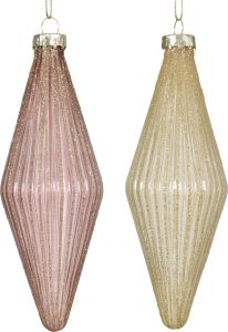 Kuuseehe klaasornament valik 14,5 cm