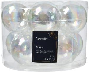 Kuuseehe pall 6 cm 10 tk/pk, särav/valge