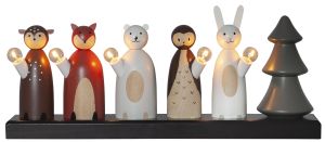 Küünlajalg Eglo Forest Friends 5-osaline