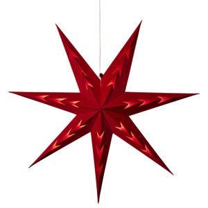 Samettäht Konstsmide punane Ø 78 cm
