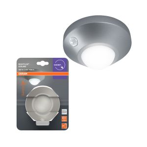 Liikumisanduriga valgusti Osram Nightlux Ceiling hõbe Ø 8,6 cm IP20