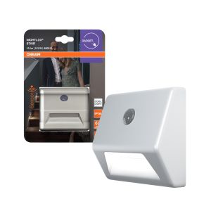 Liikumisanduriga valgusti Osram Nightlux Stair valge 8,4 x 7,3 cm IP54