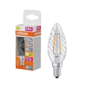 LED-lamp Osram Superstar Classic BW 25 Hõõgniit DIM 1.8W Läbipaistev E14
