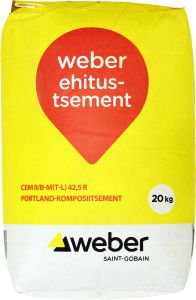 Ehitustsement Weber CEM II/B-M (T-L) 42,5 R 20 kg