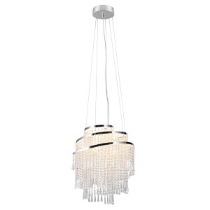 LED-rippvalgusti Trio Pomp Ø 48 cm kroom