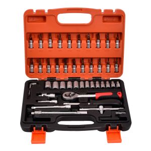 Tööriistakomplekt Finbullet 1/4&quot; 46-osaline