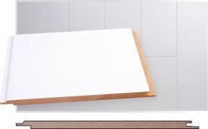 Laepaneel Maler MDF valge 8 x 185 x 2070 mm