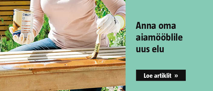 aiamööbli hooldus, aiamööbli värvimine ja õlitamine