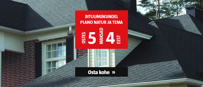 Bituumensindel Plano Natur ja Tema ostes 5, maksad 4 eest.