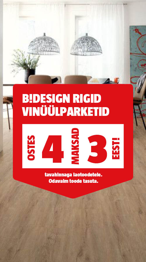 B!Design Rigid vin&uuml;&uuml;lparketid ostes 4, maksad 3 eest.