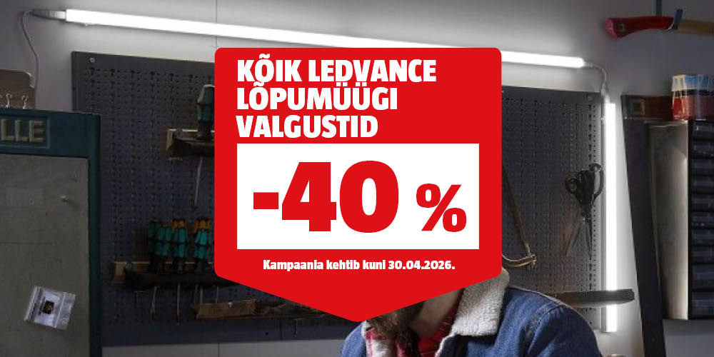 Kõik Ledvance lõpumüügi valgustid -40%