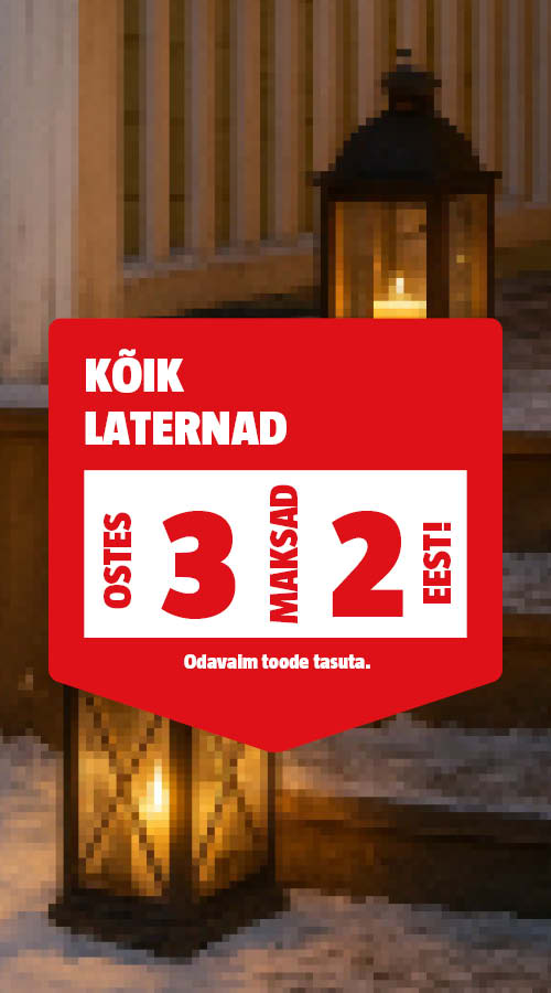 K&otilde;ik laternad ostes 3, maksad 2 eest