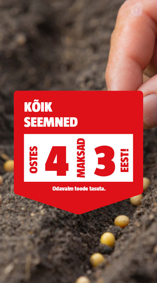 K&otilde;ik seemned ostes 4, mkasad 3 eest
