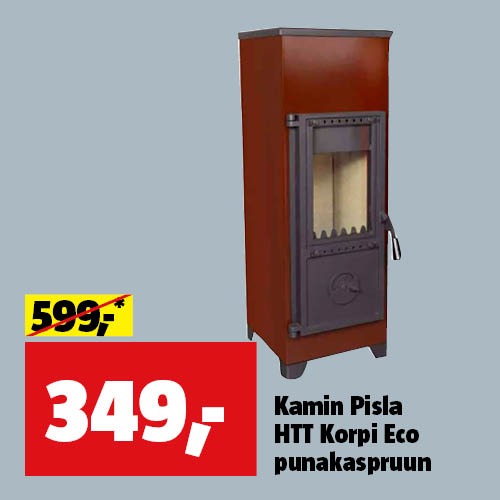 Kamin Pisla HTT Korpi Eco punakaspruun  
