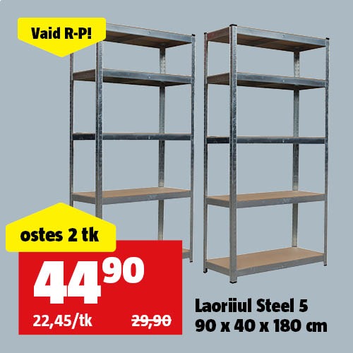 Vaid R-P! Laoriiul Steel 5: ostes 2 tk, maksad 44,90 &euro;.