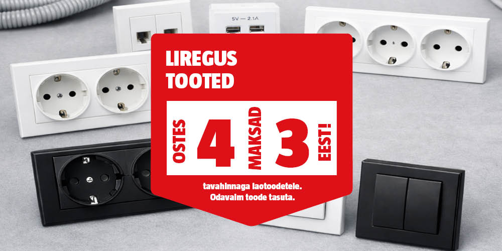 Liregus tooted ostes 4, maksad 3 eest