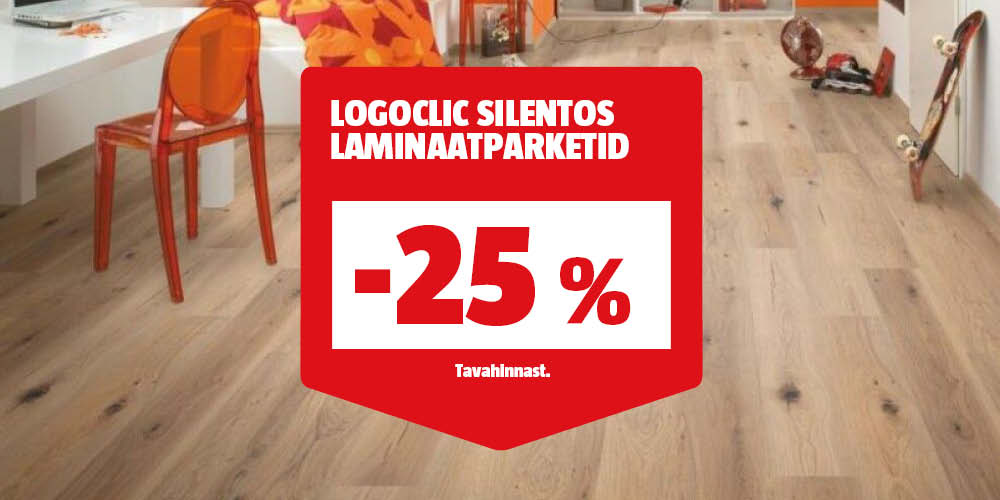 Logoclic Silentos laminaatparketid -25% tavahinnast