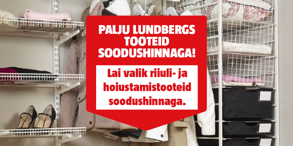 Paljud Lundbergs tooteid soodushinnaga!