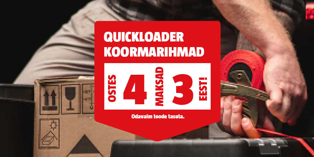 Quickloader koormarihmad ostes 4, maksad 3 eest