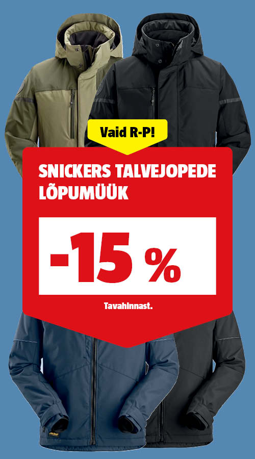 Snickers talvejopede lõpumüük -15% tavahinnast.
