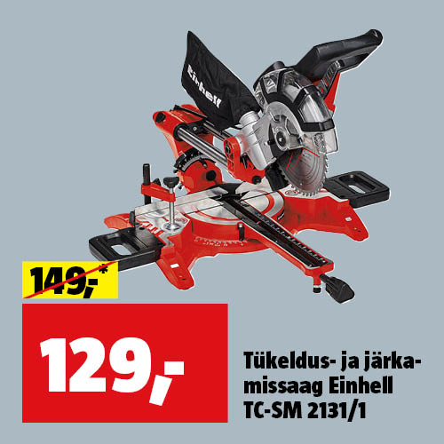 T&uuml;keldus- ja j&auml;rkamissaag Einhell TC-SM 2131/1  