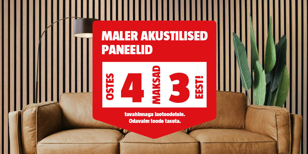 Maler akustilised paneelid ostes 4, maksad 3 eest.