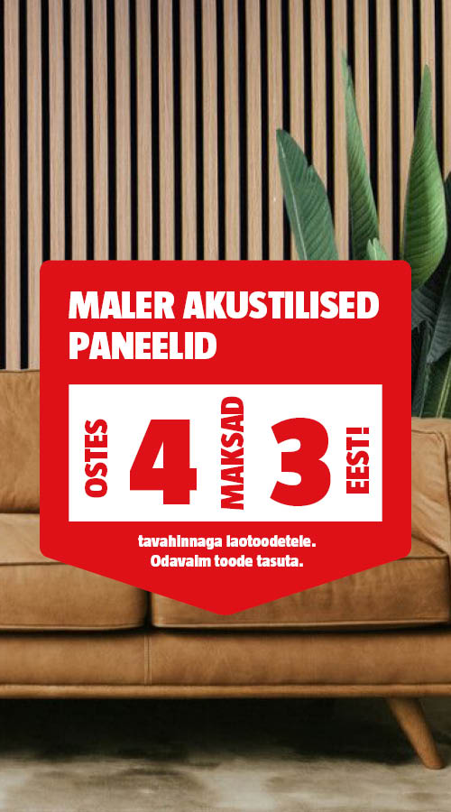 Maler akustilised paneelid ostes 4, maksad 3 eest.