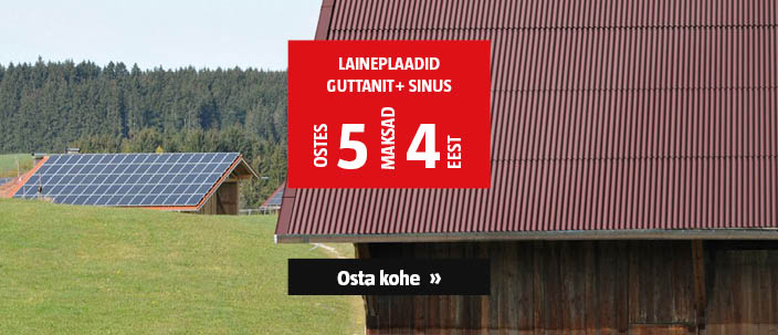 Laineplaat Guttanit+ Sinus ostes 5, maksad 4 eest.