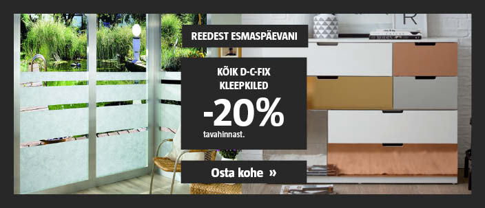 Vaid R-E! Kõik d-c-fix kleepkiled -20% tavahinnast.
