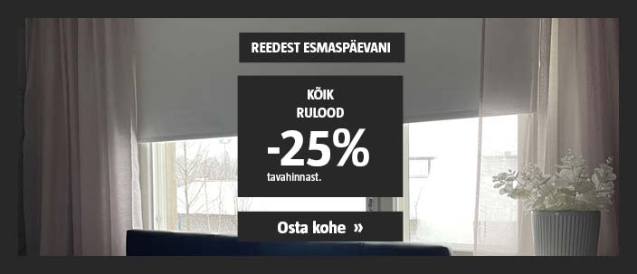 Vaid R-E! Kõik rulood -25% tavahinnast.