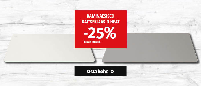 Kaminaesised kaitseklaasid HEAT -25% tavahinnast.