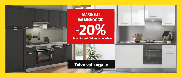 Marinelli valmisköögid -20% tavahinnast.