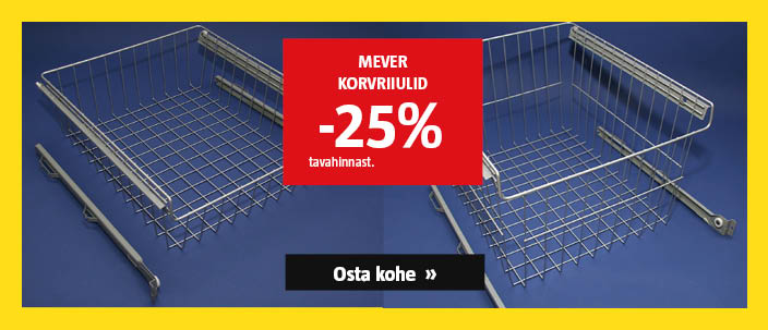 Mever korvriiulid -25% tavahinnast.