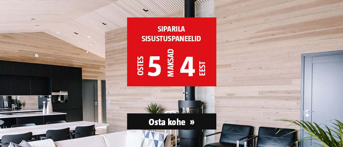 Siparila sisustuspaneelid ostes 5, maksad 4 eest.