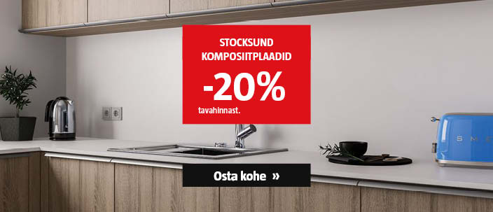 Stocksund komposiitplaadid -20% tavahinnast.