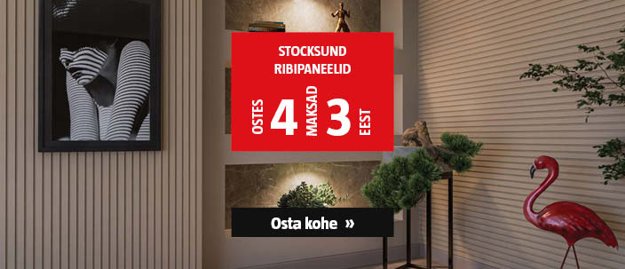 Stocksund ribipaneelid ostes 4, maksad 3 eest.