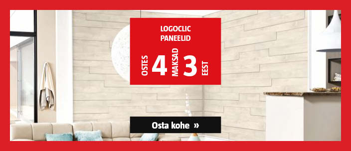 Logoclic paneelid ostes 4, maksad 3 eest.