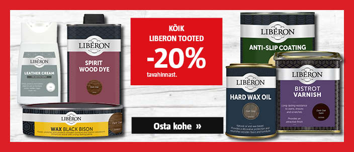 Kõik Liberon tooted -20% tavahinnast.