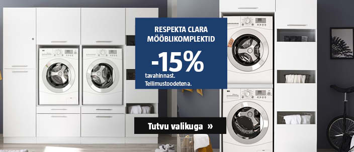 Respekta Clara mööblikomplektid -15% tavahinnast.