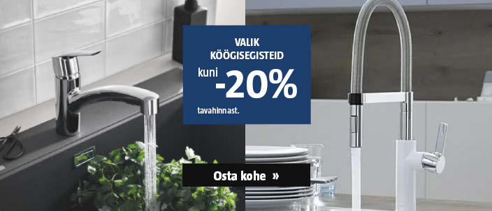 Valik köögisegisteid kuni -20% tavahinnast.