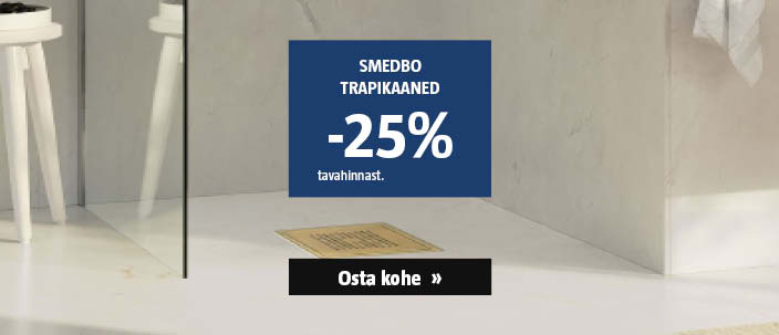 Smedbo trapikaaned -25% tavahinnast.