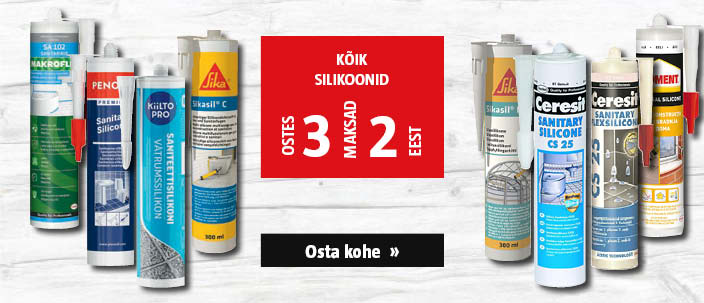 Kõik silikoonid ostes 3, maksad 2 eest.