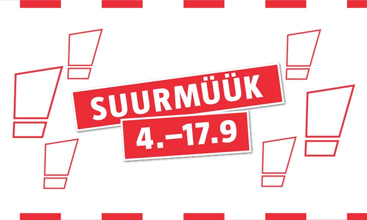 Palju kaupa supersoodsalt, mitme tk pakkumised ja tooteesitlused! BAUHAUSI SUURMÜÜK!