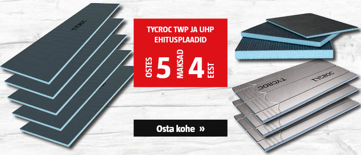 Tycroc TWP ja UHP ehitusplaadid ostes 5, maksad 4 eest.